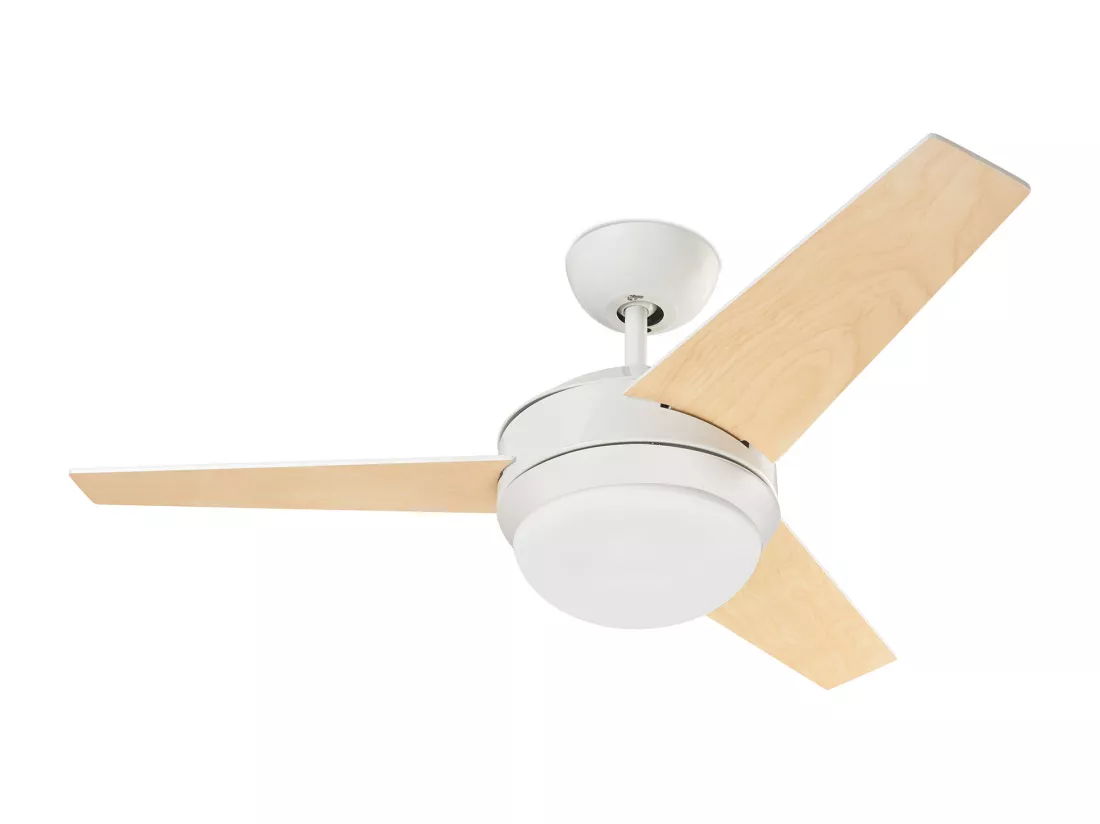 FORLIGHT Ventilateur du Plafond Windy E27 15W Blanc