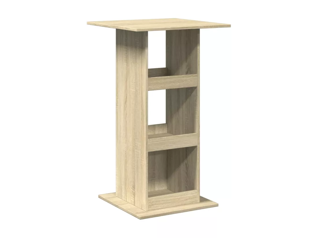 Table de bar avec rangement chêne sonoma bois d'ingénierie