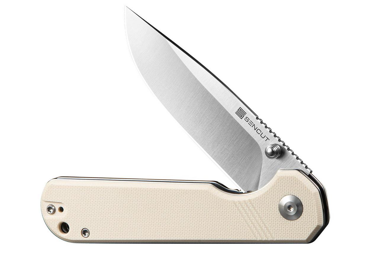 SENCUT Aetheris S24095-1, Satin Finished 9Cr18MoV, Ivory G10 zakmes