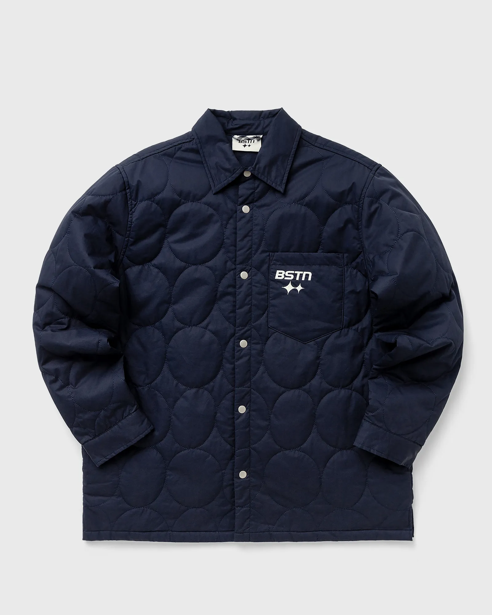 BSTN Brand Logo Pattern Quilted Overshirt