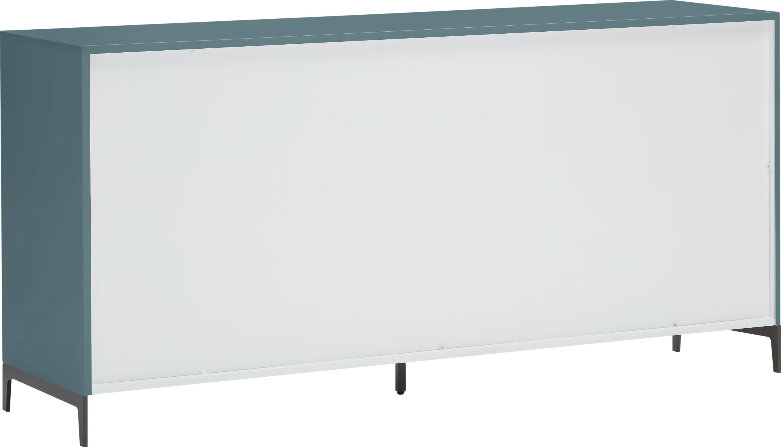 LUX Sideboard - Mittelblau / B: 180.0 cm x T: 46.0 cm x H: 86.5 cm
