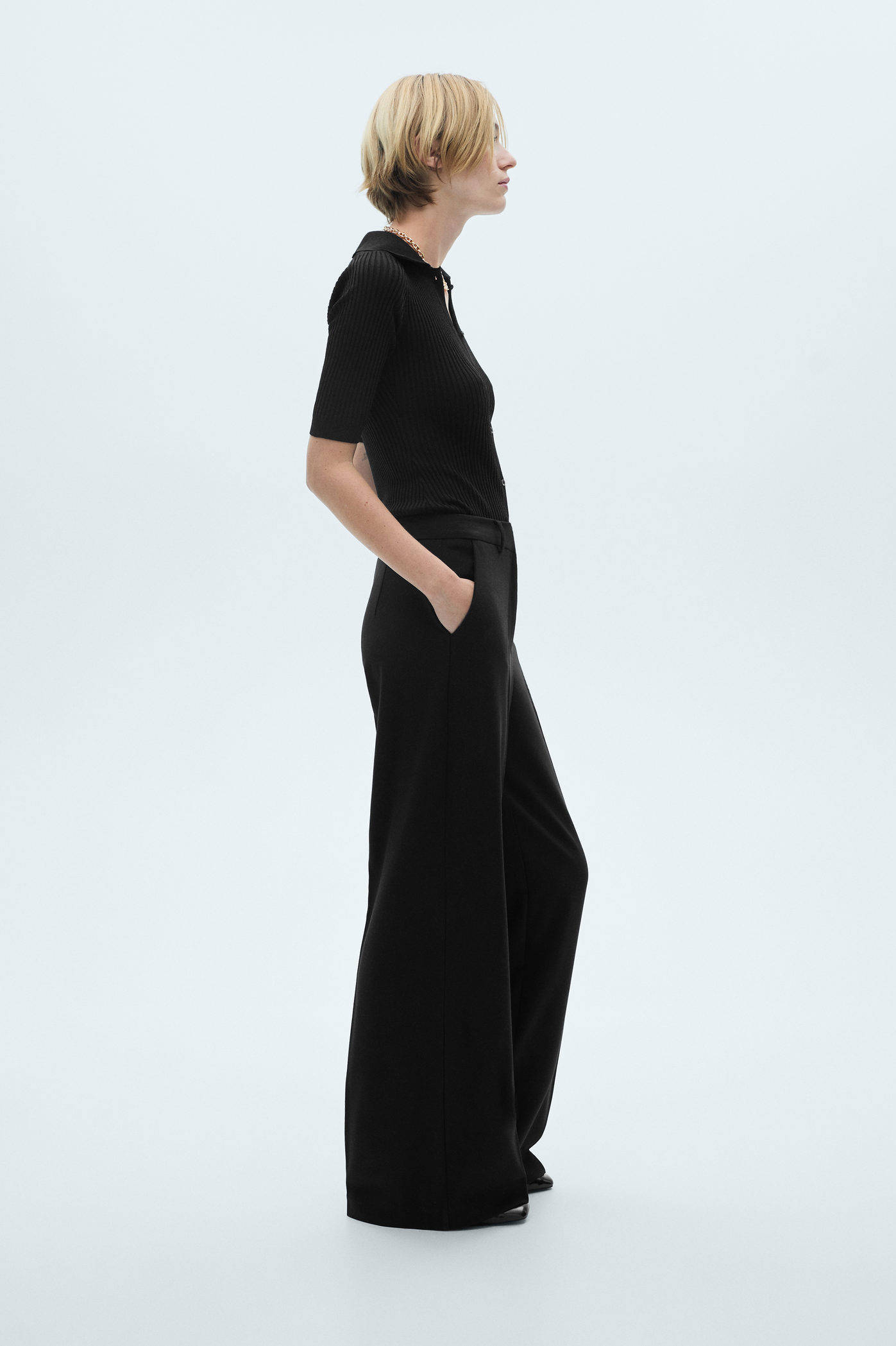 Mango jumpsuit zwart