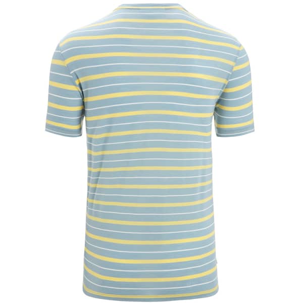 T-shirt randonnée ICEBREAKER M WAVE SS TEE STRIPE ASTRAL BLUE/SUMMER