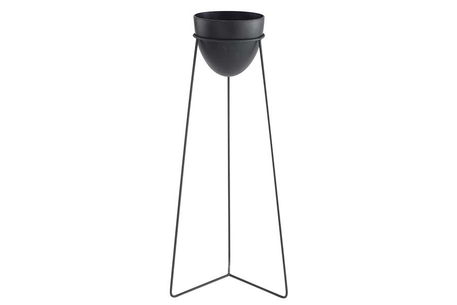 Sina blomsterpotte Sort 65 cm