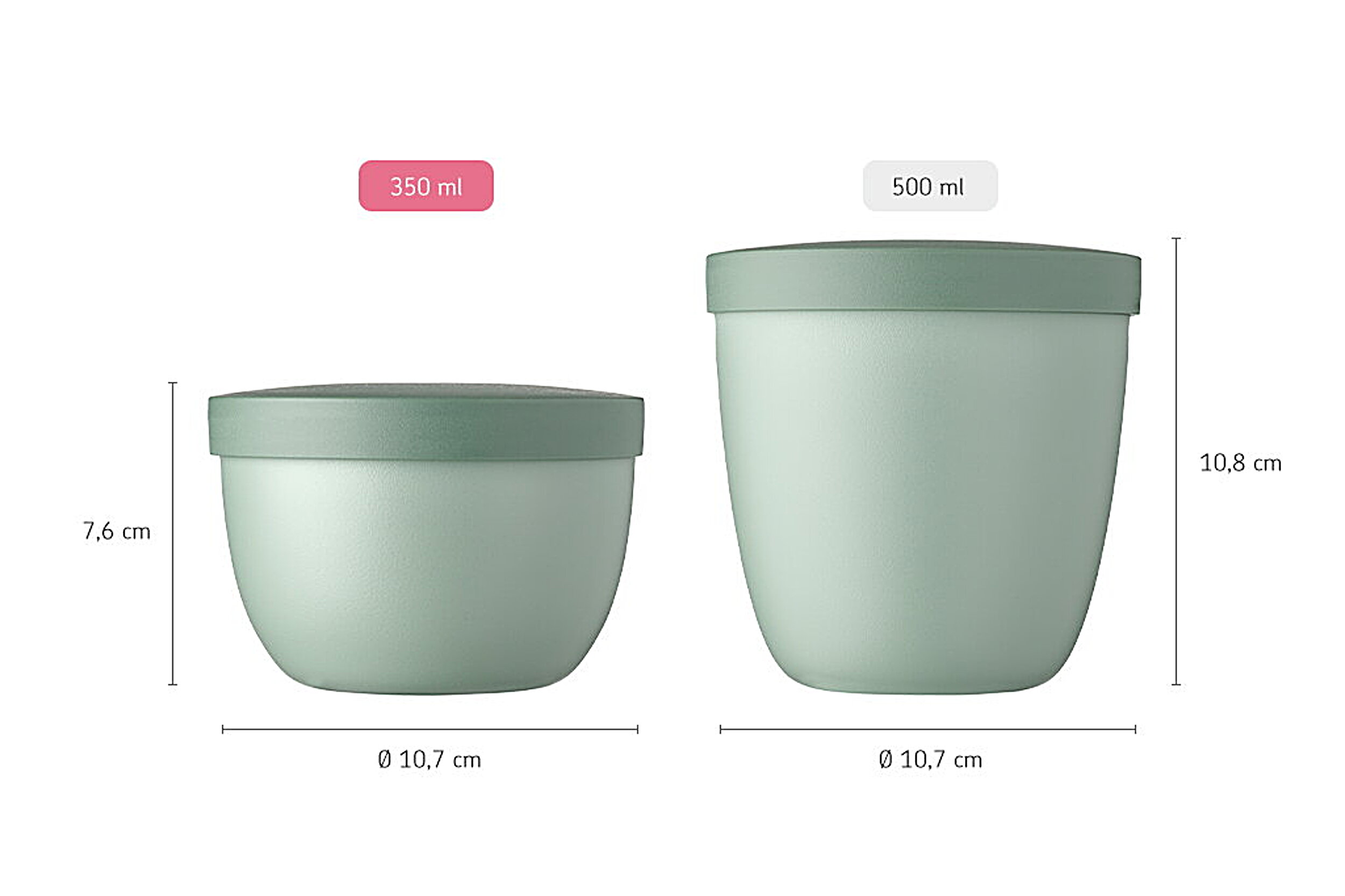Mepal Ellipse 350 ml snackpot - Light Blue