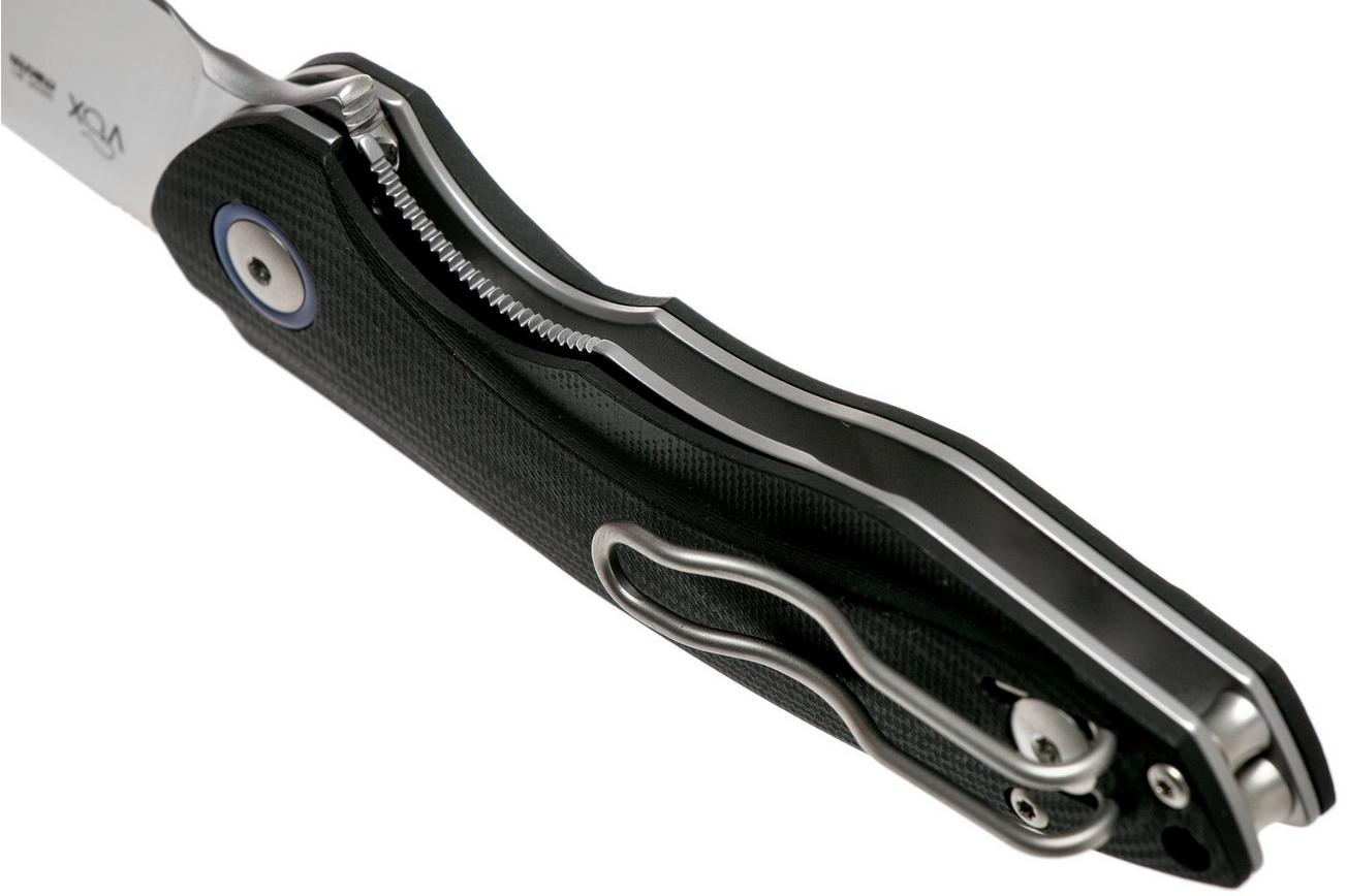 MKM Timavo VP02-GBK Black G10 zakmes, Voxnaes design