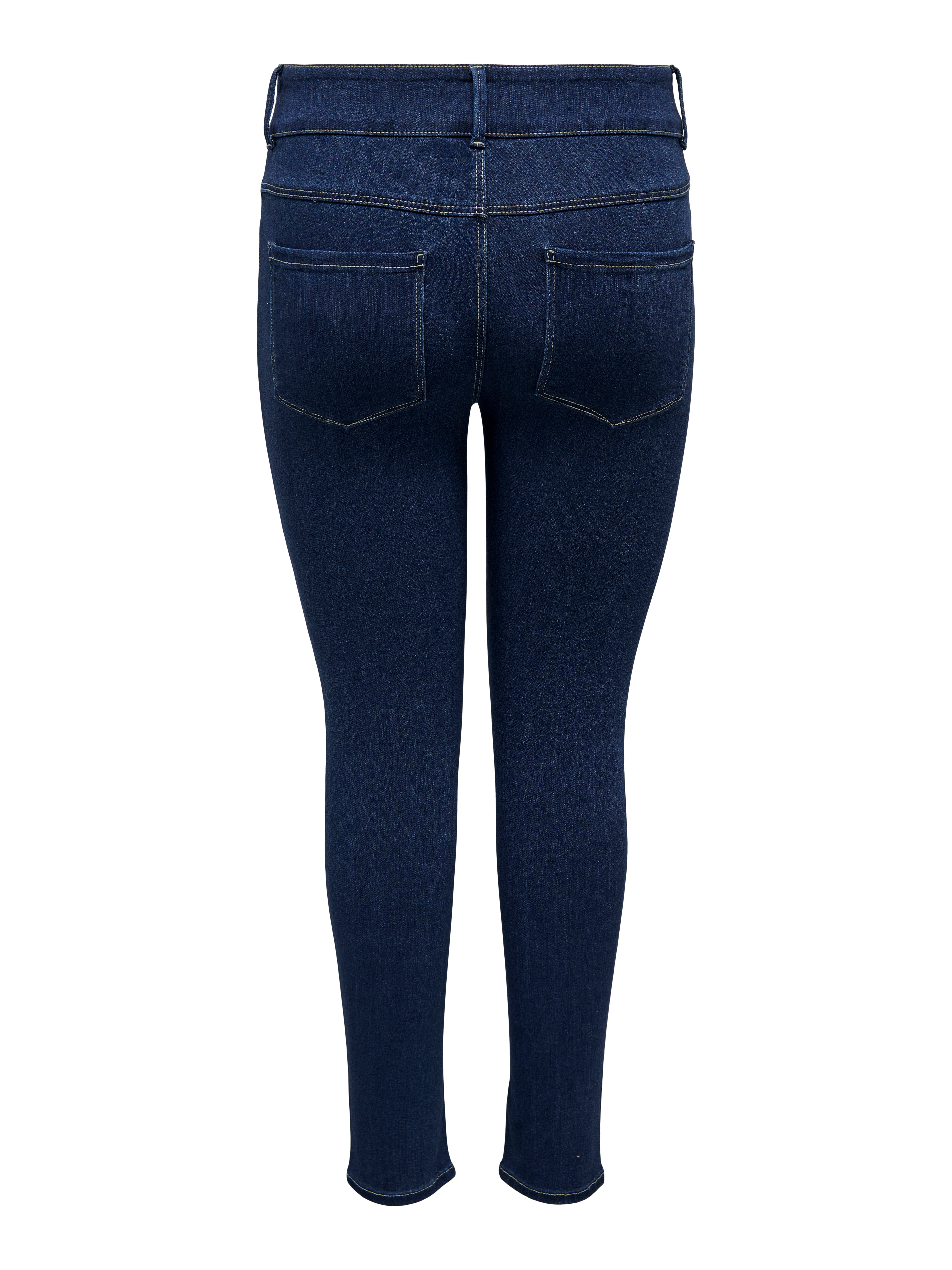 CARSTORM Hohe Taille Skinny Fit Jeans Dark Blue Denim