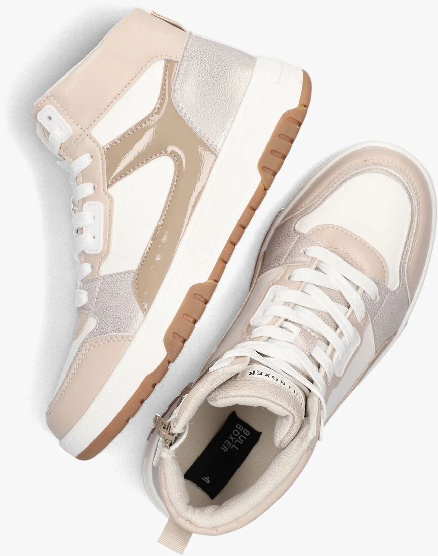 BULLBOXER witte bullboxer hoge sneaker acb500f6s
