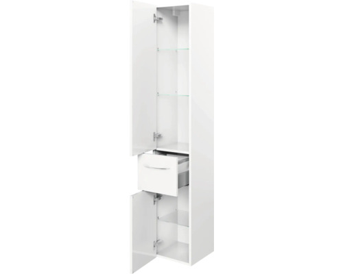 Pelipal Xpressline 4035 hoge kast, 30 cm breed, wit met handgreep