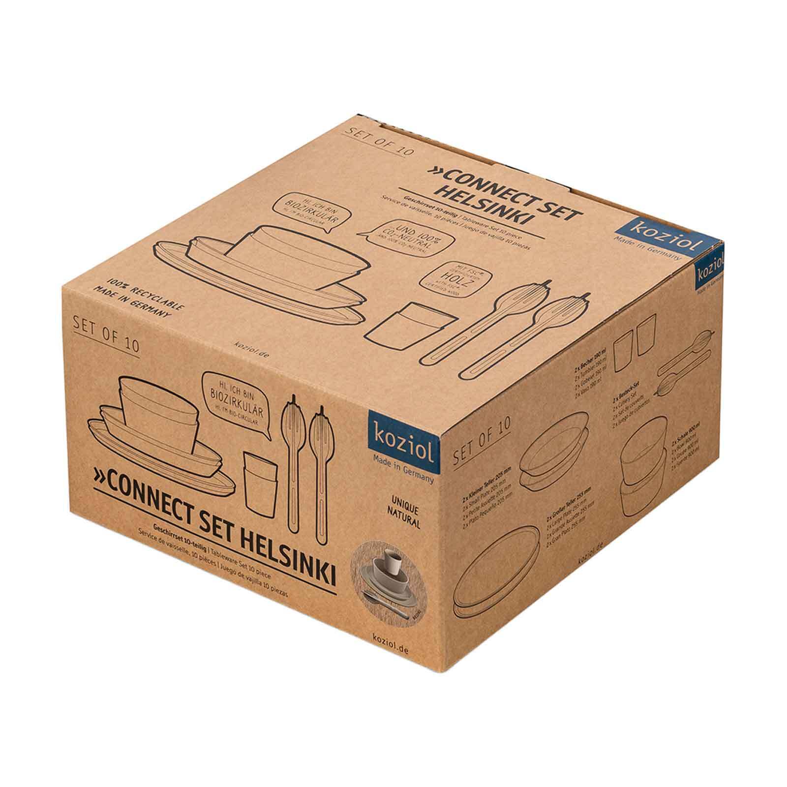 Koziol Geschirrset Connect Set Helsinki 10er Set