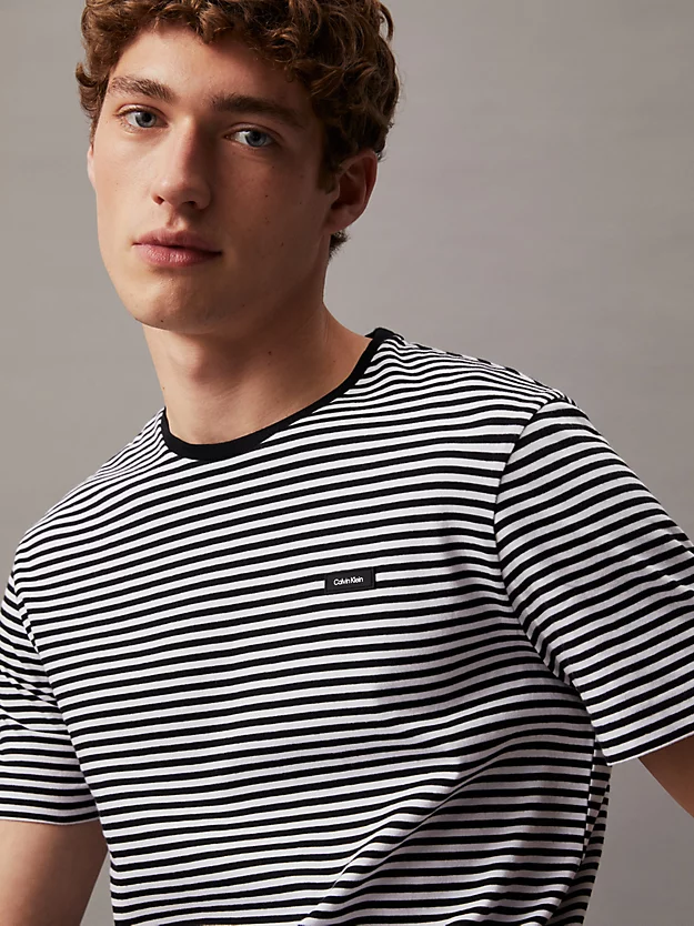 Camiseta listrada de algodão