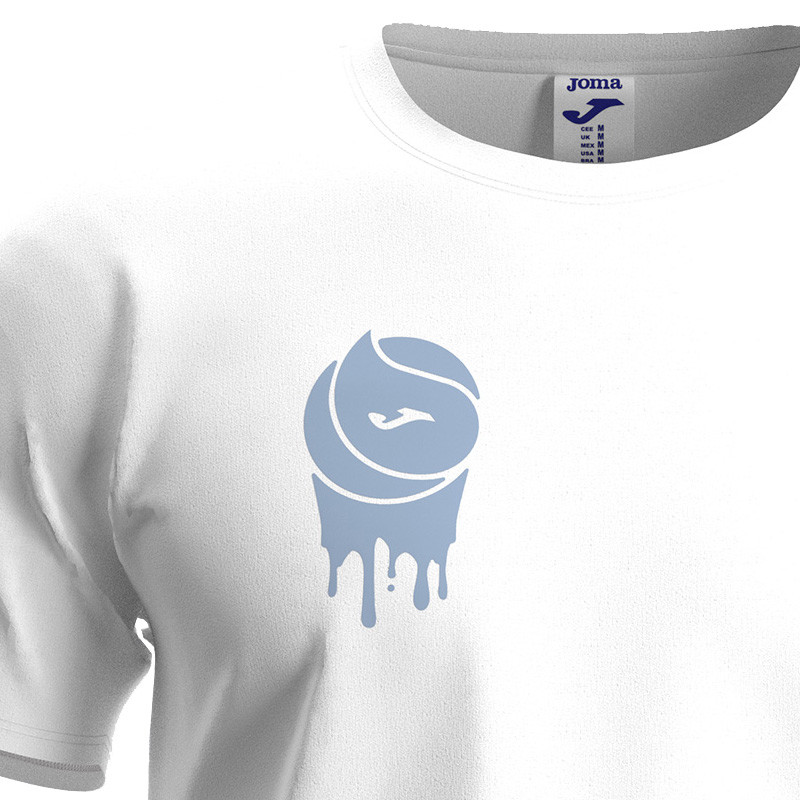 Tee-shirt de tennis Joma Graphic Challenge blanc