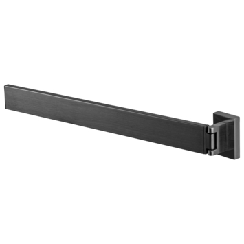 Haceka Edge enkele handdoekhouder zwenkbaar grafiet 39cm
