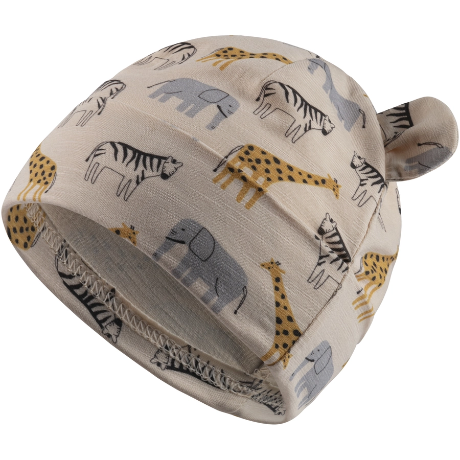 Sterntaler Beanie Safaritiere beige