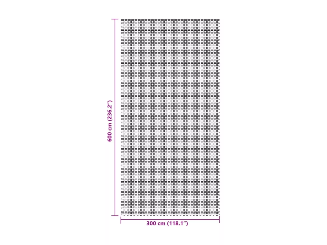 Tapis de tente anthracite 6x3 m