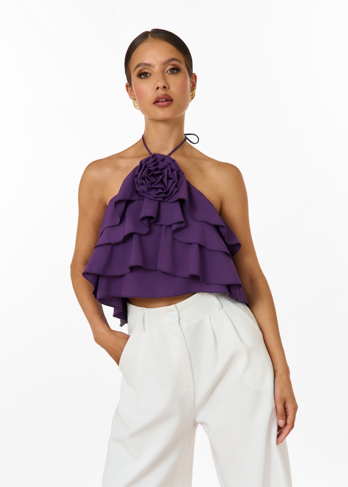 Mia halter top paars