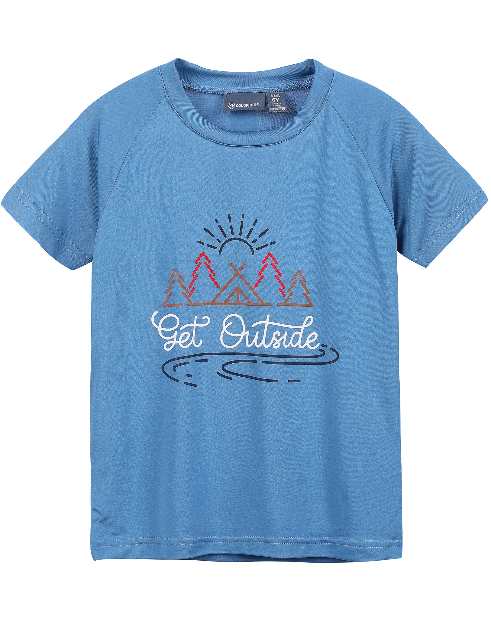 T-Shirt GET OUTSIIDE in coronet blue