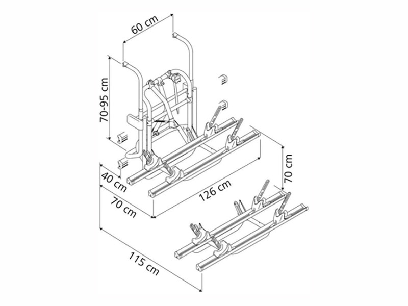 Thule lift V16 manueel fietsendrager