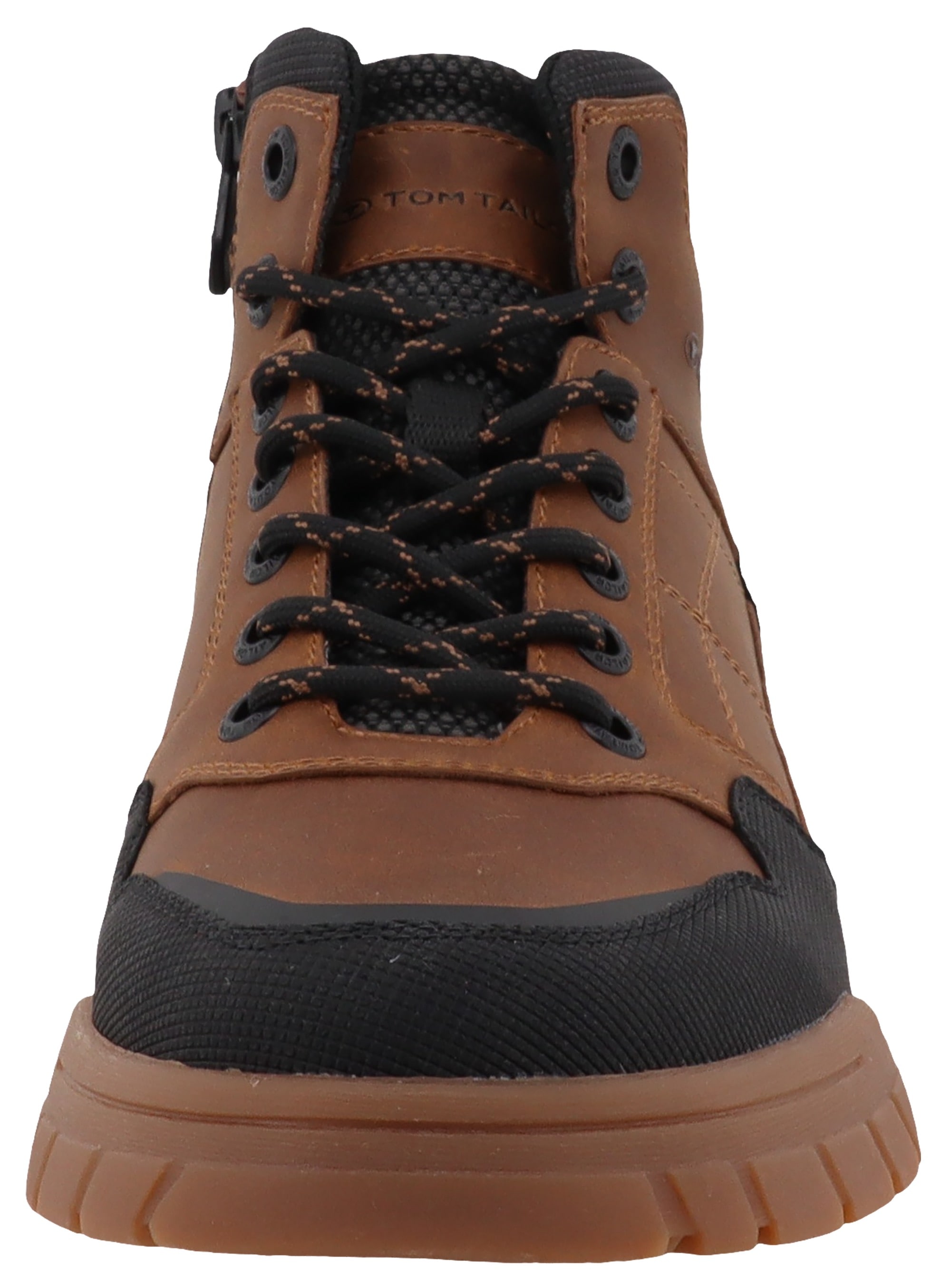 TOM TAILOR Schnürboots  , High Top-Sneaker, Trekkingschuh mit gepolstertem Schaftrand, Weite G
