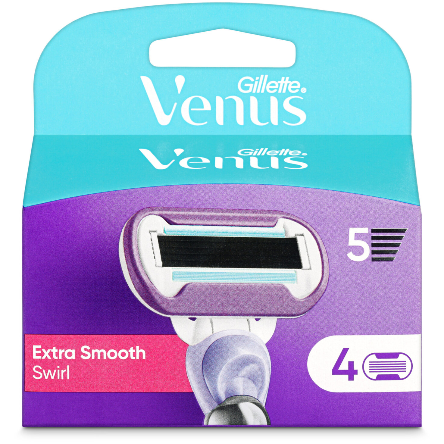 Venus GILLETTE Klingen Extra Smooth Swirl System 4er - SmartBox