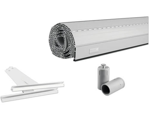 Schellenberg rolluik compleet systeem Mini B 700 x H 900 mm grijs