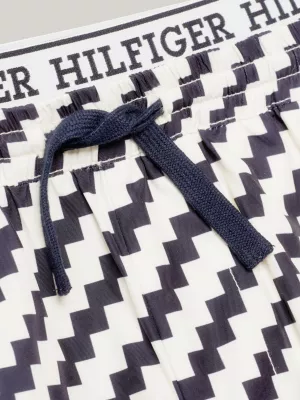 Shorts Relaxados com Listras Irregulares