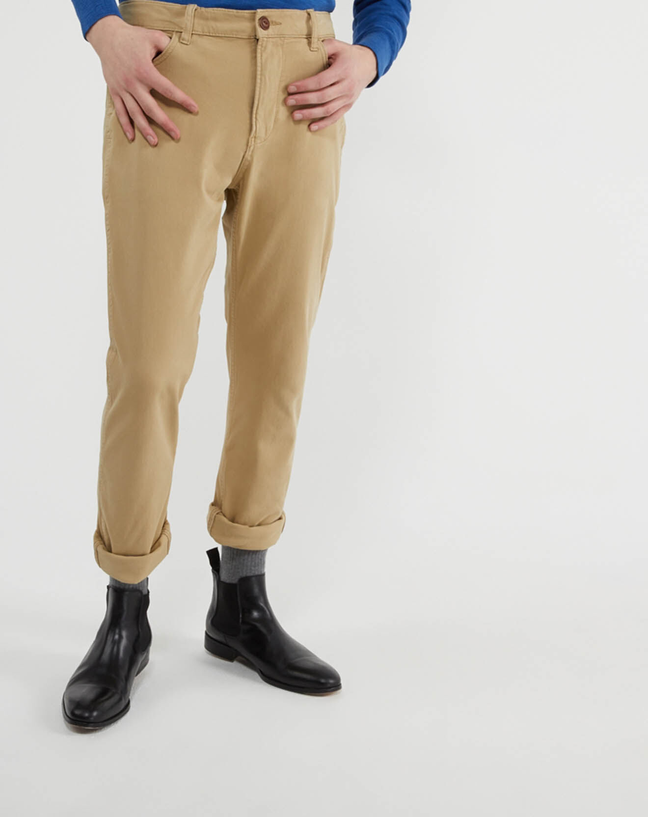 Quiksilver Pantalon Straight Stretch Krandy beige