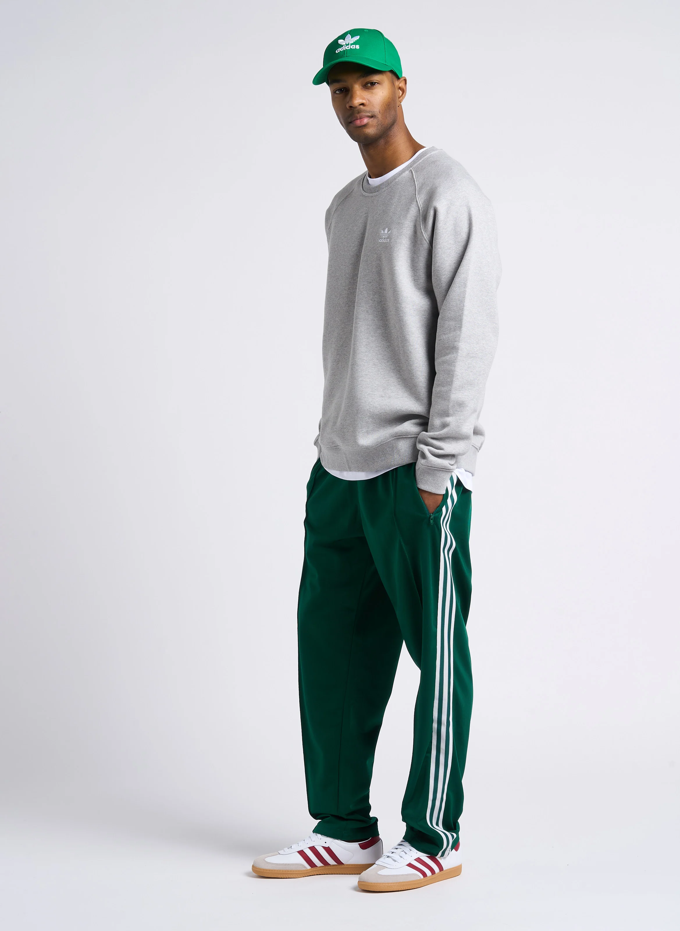 Sweat col rond en molleton doux| Gris