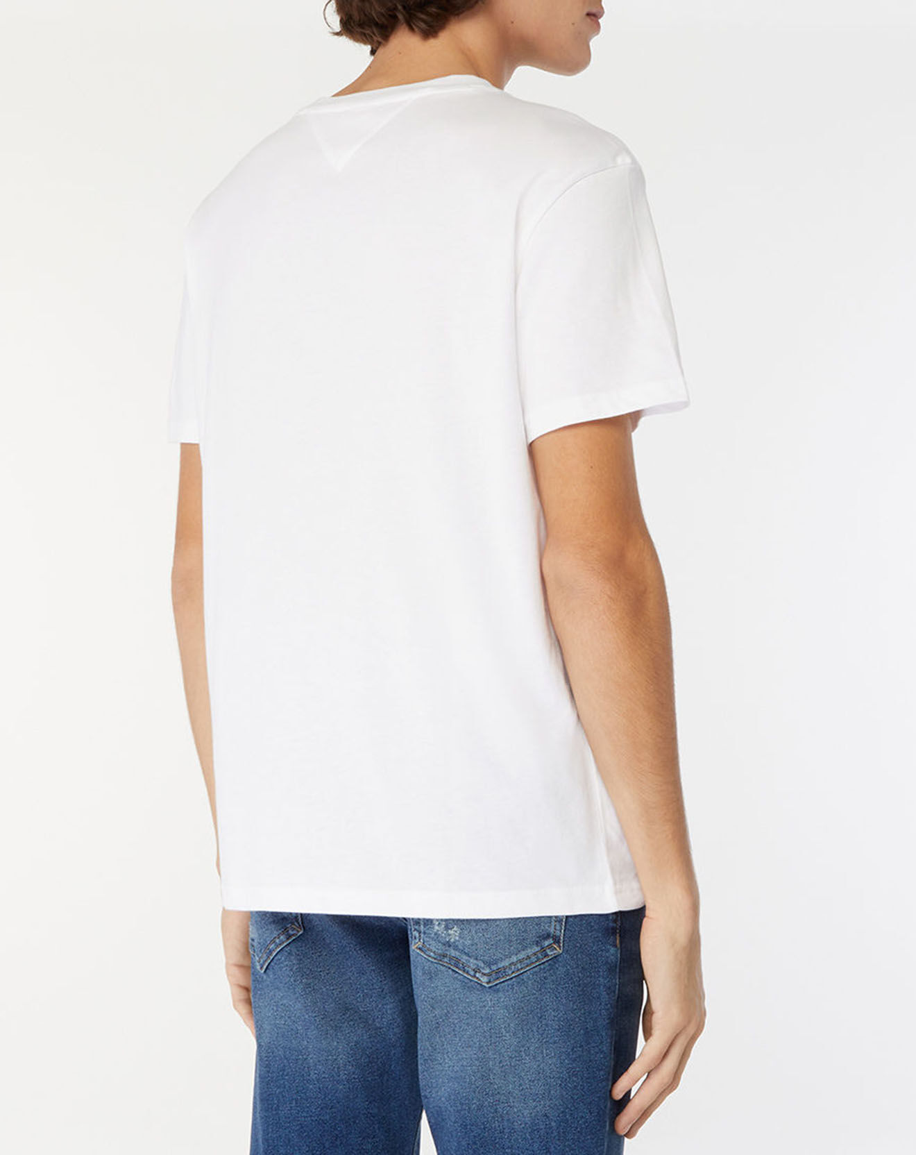 Tommy Jeans T-Shirt Classic Linear logo blanc