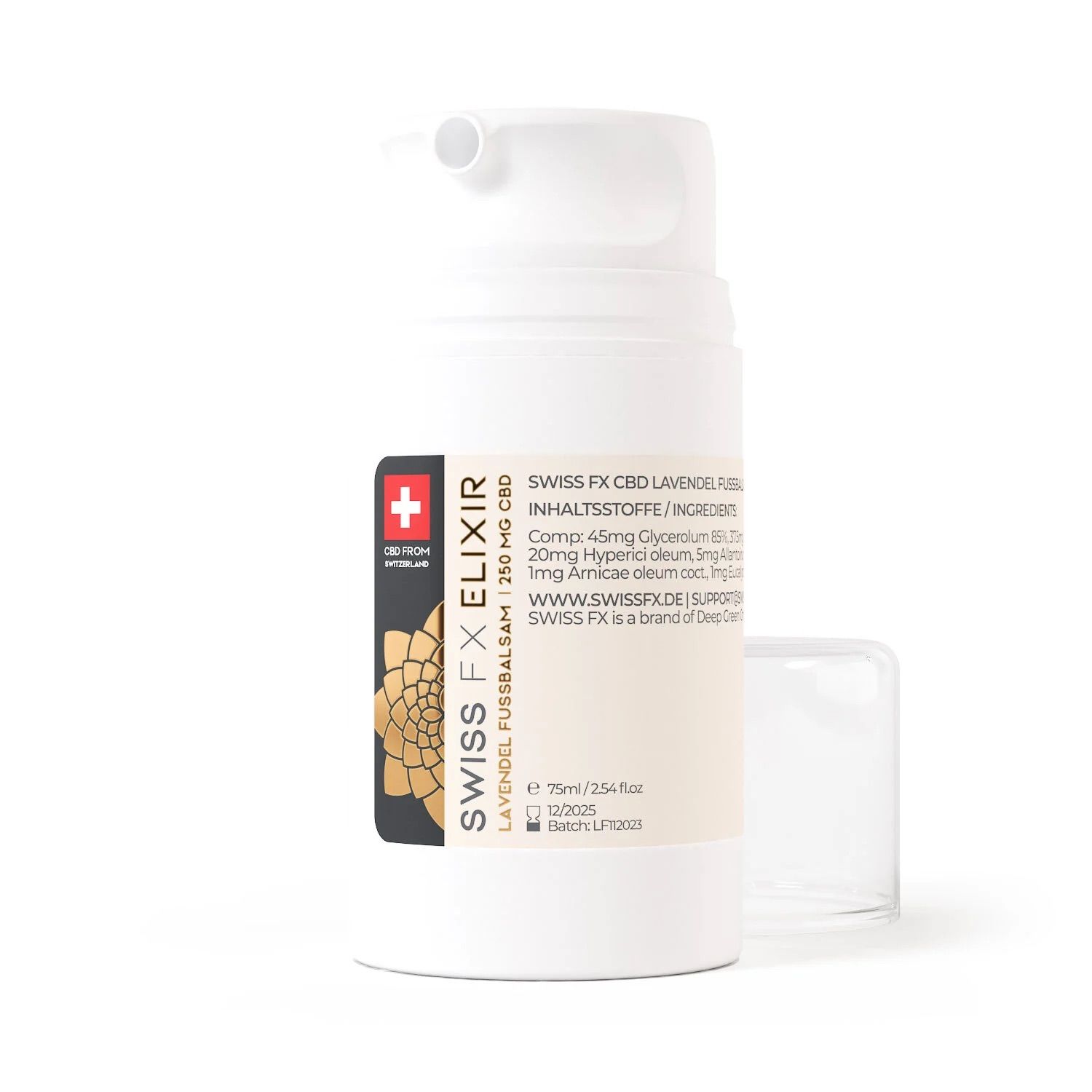 SWISS FX CBD Fussbalsam mit Lavendel