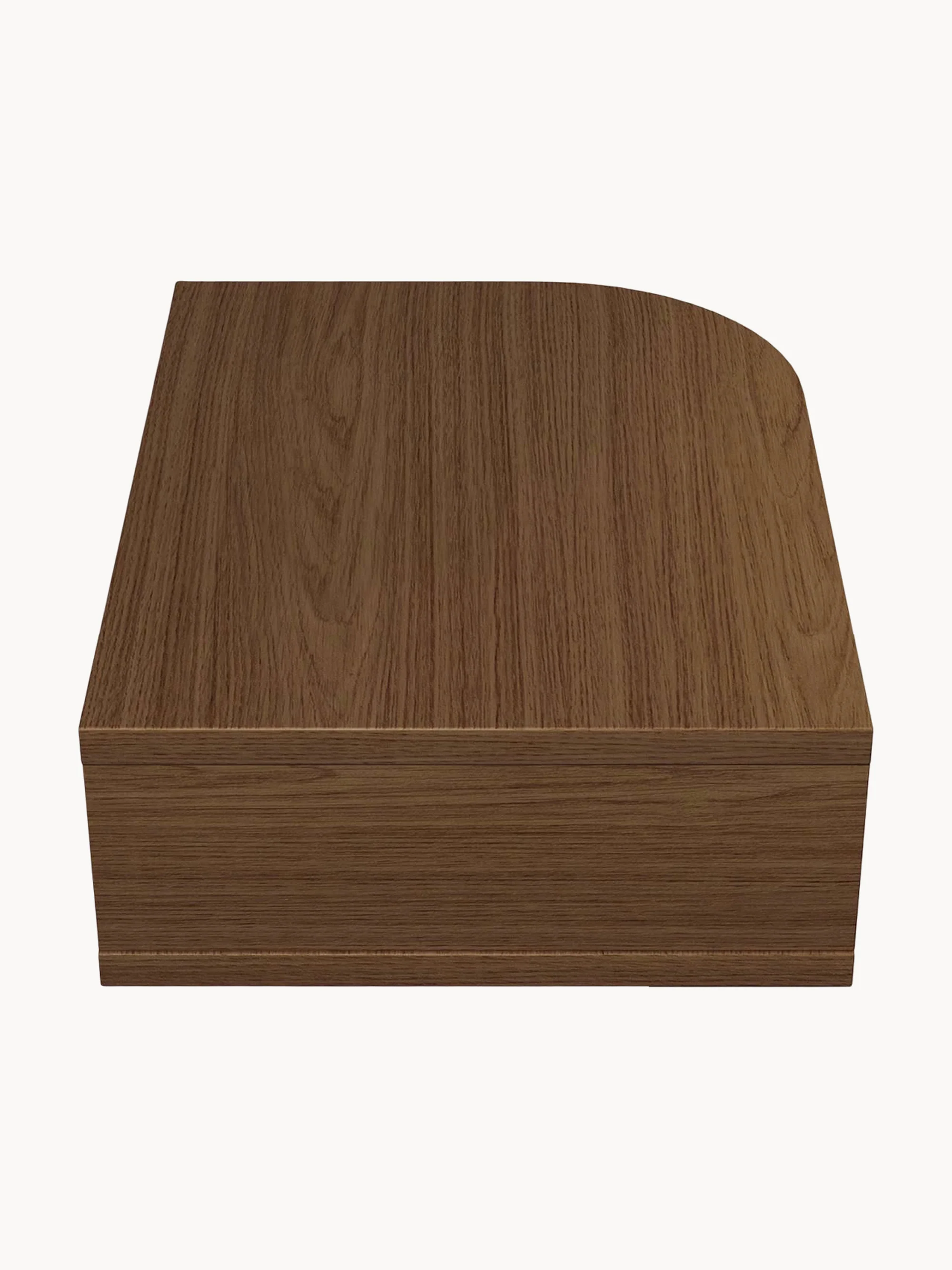 Houten wandnachtkastje Farsta Tambour met lade