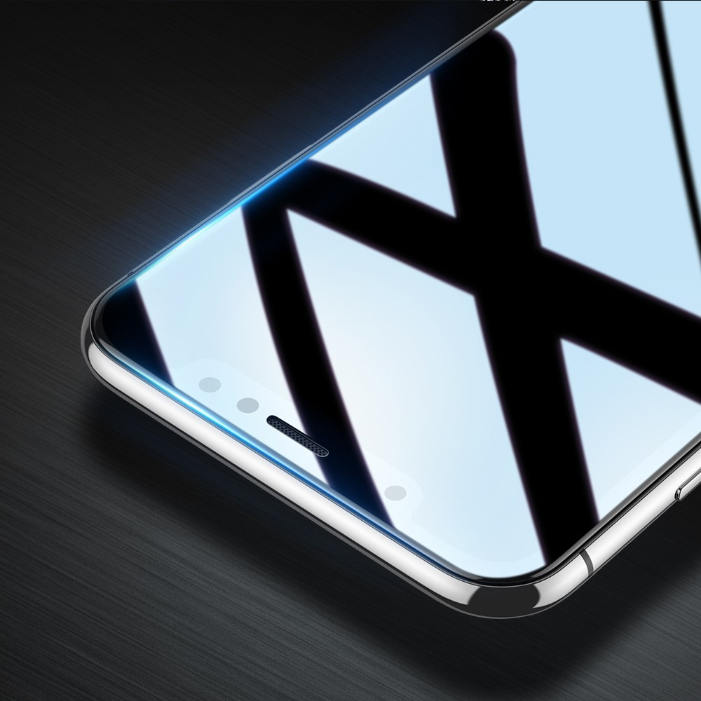 iPhone 11 / iPhone Xr Full-Screen Vollbild Panzer Glas Display mit Rahmen - Schwarz