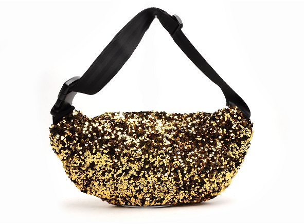Pieces ville accessoires pcstephania sequins bumbag fc or