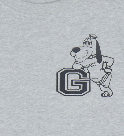 GANT T-shirt - G Dog - Light Grey Melange