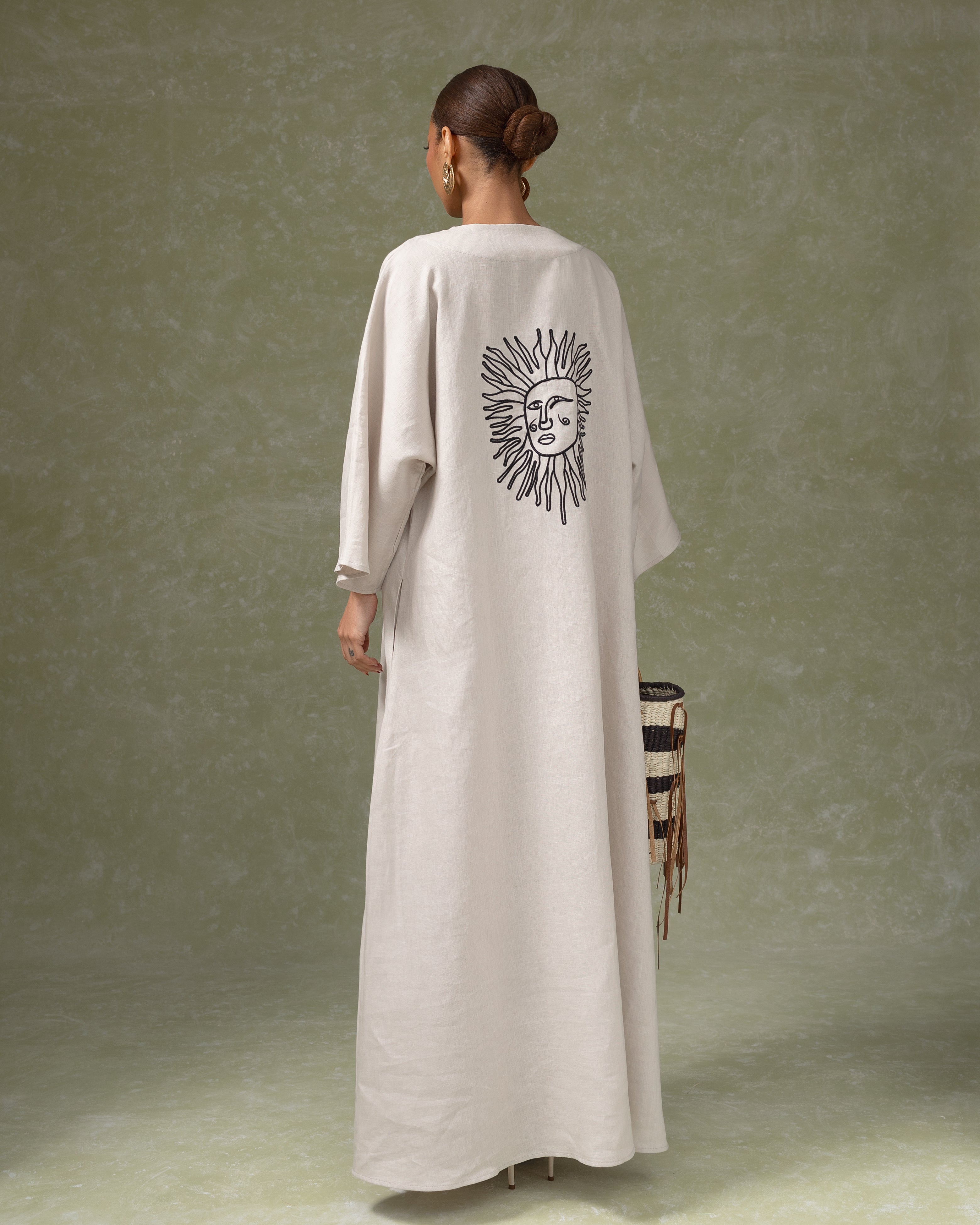 Maxi kaftan brodé