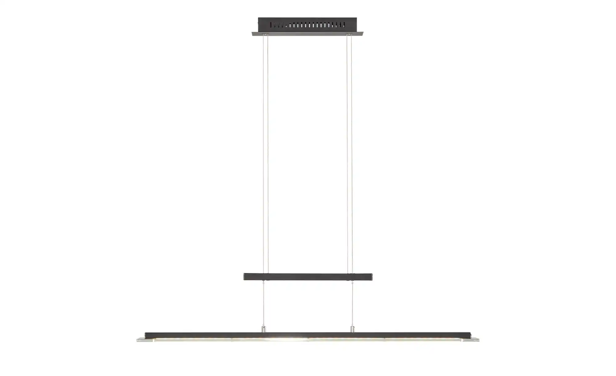 Fischer-Honsel LED-Pendelleuchte, schwarz-matt/Rauchglas