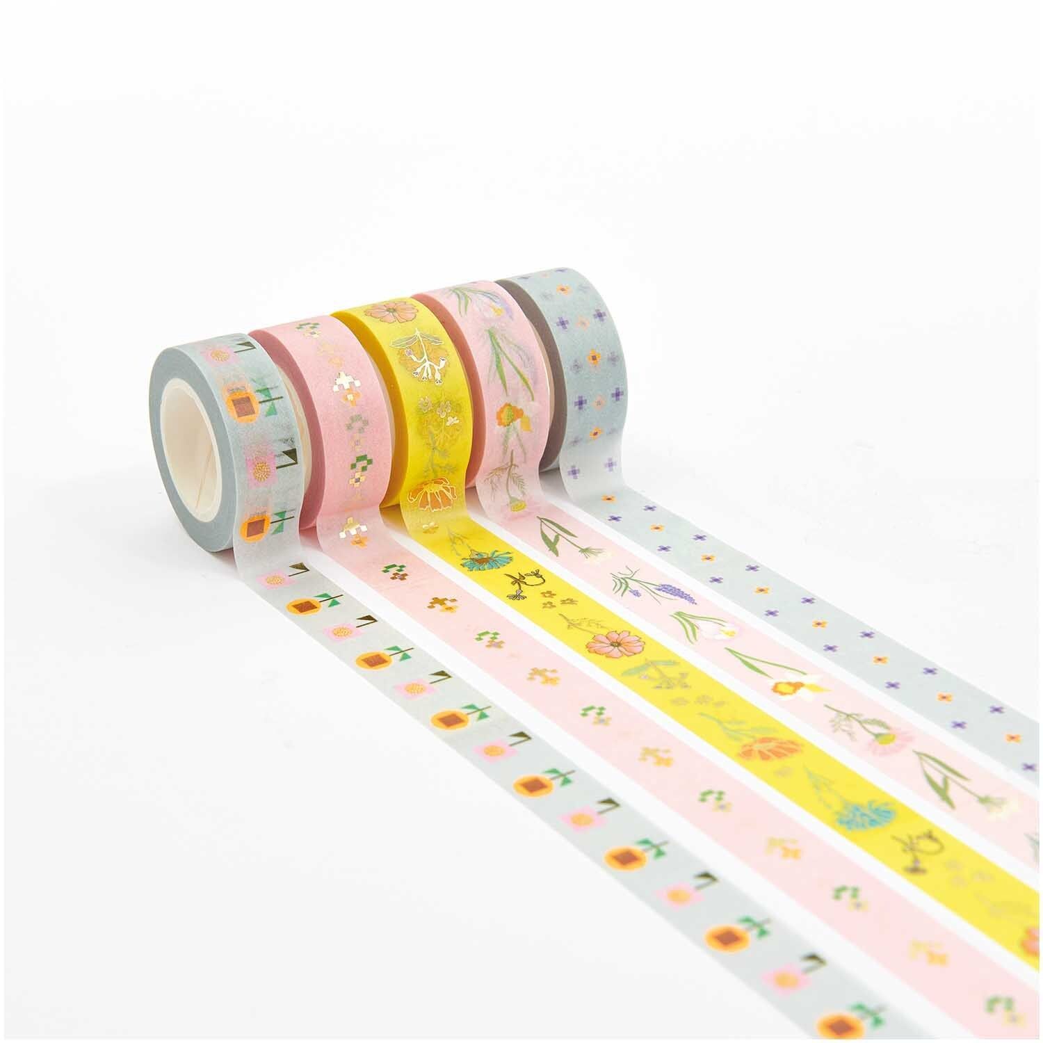 Washi-Tape FUTSCHIKATO FLORAL 5er-Set