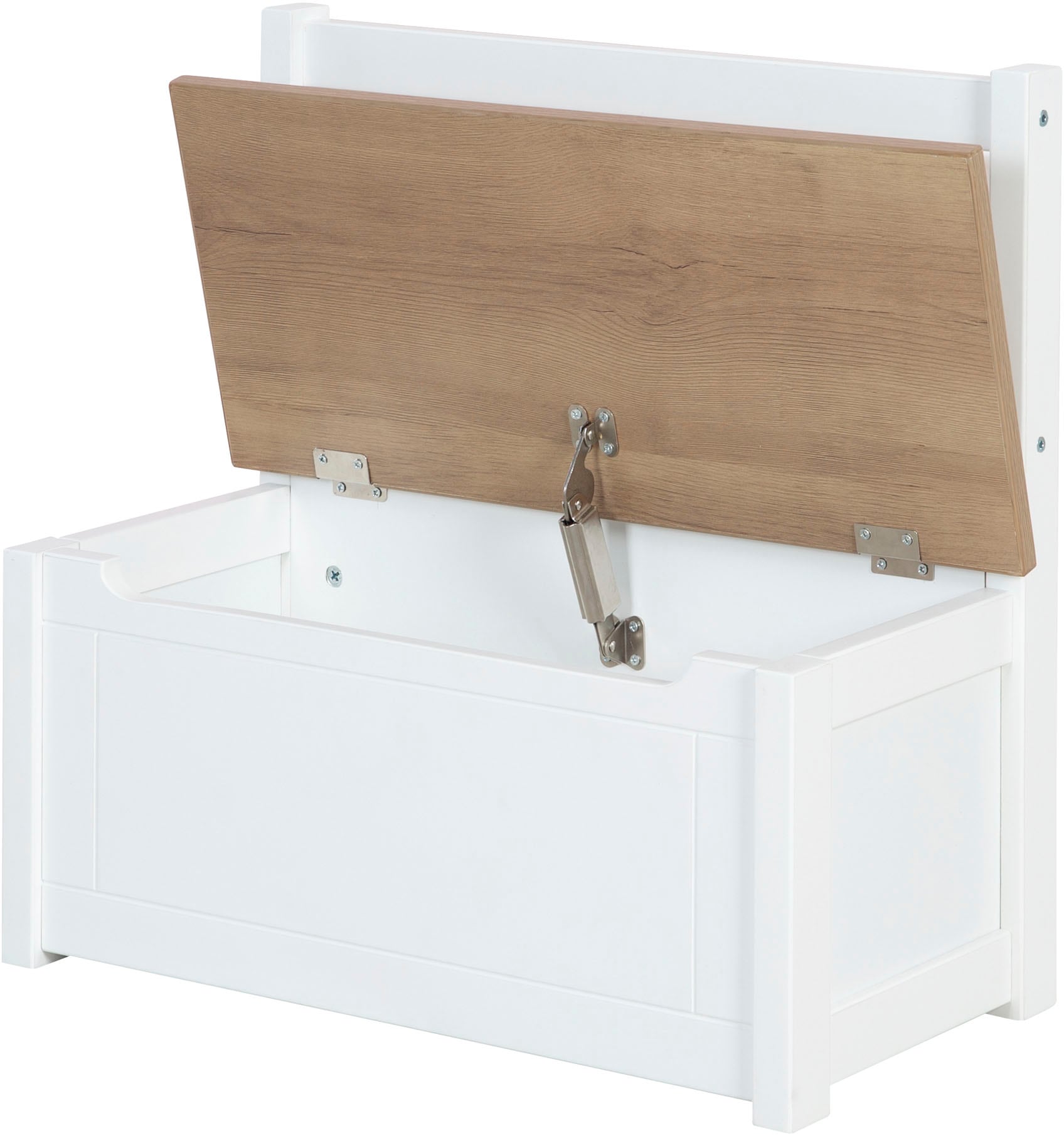 roba® Truhenbank »Woody, natur & weiss« aufklappbar