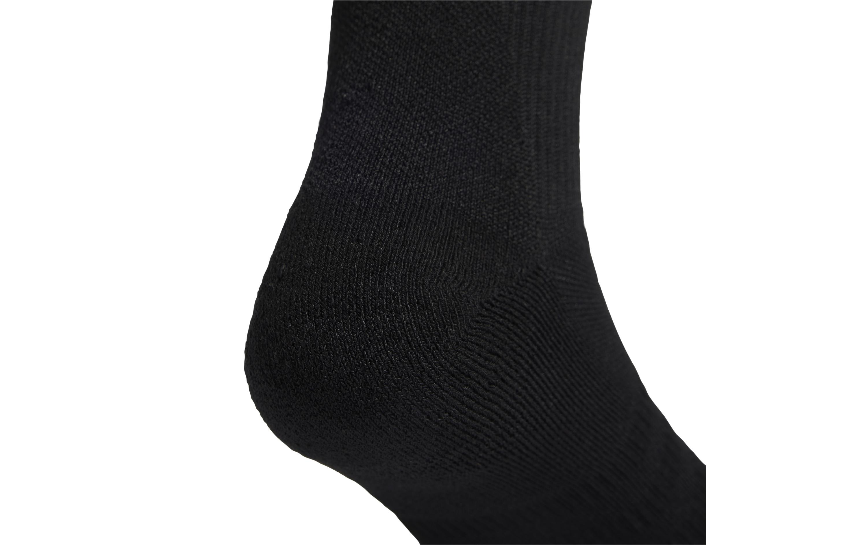 Socken Football Cushioned Performance Crew Schwarz, 37 - 39Fussballsocken