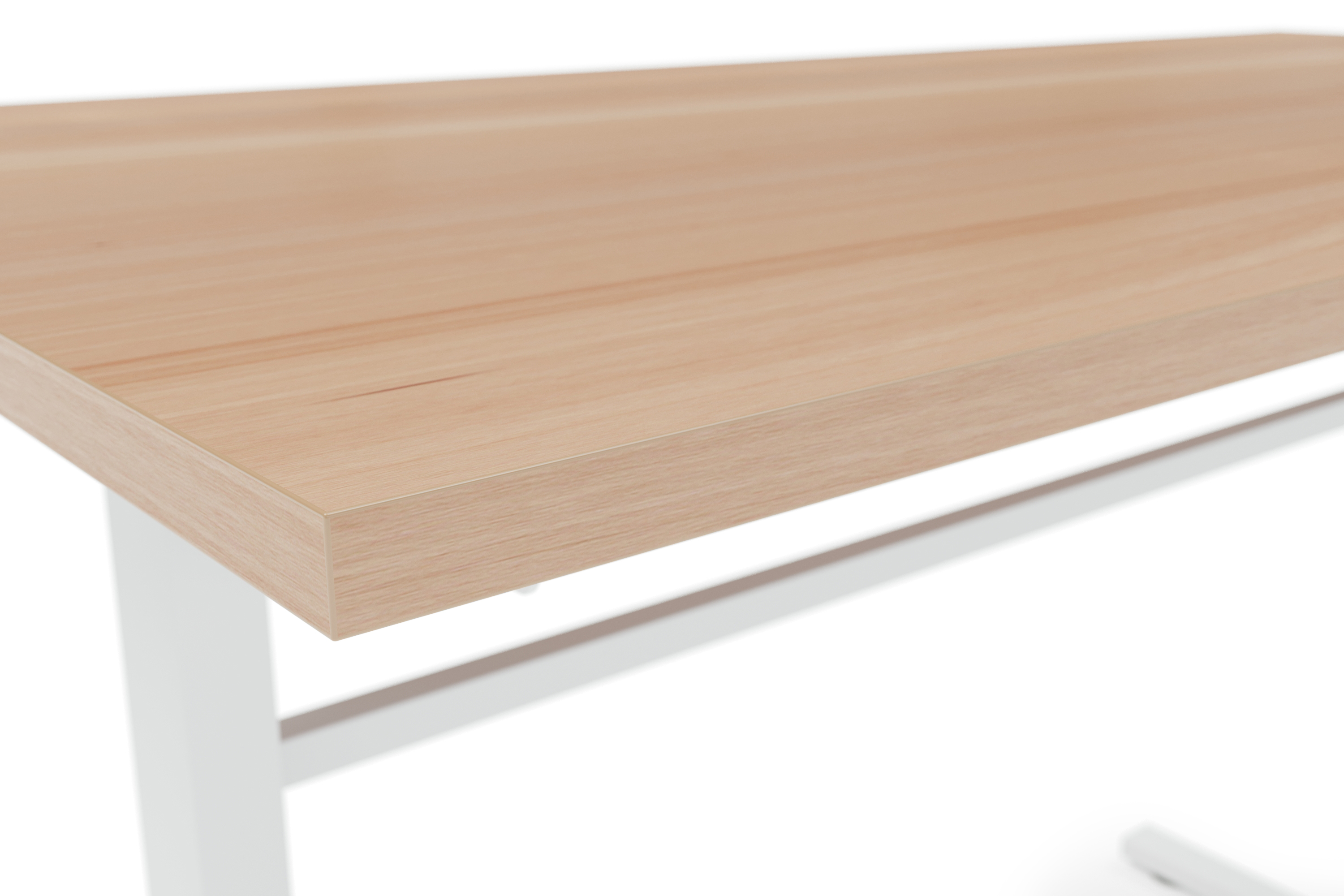 Stehpult manuell höhenverstellbar hellbraun/weiss 120 x 60 cm