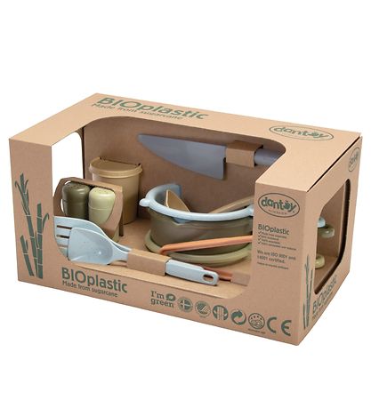 Dantoy BIO Plastic Küchenset - 11 Teile - Pastel