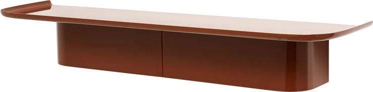 Hay Korpus Shelf-Large 7 hooks-Brick re Brick red