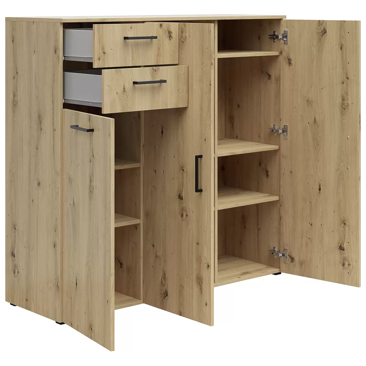 Kommode 3T2L Cabinet Artisan Eiche