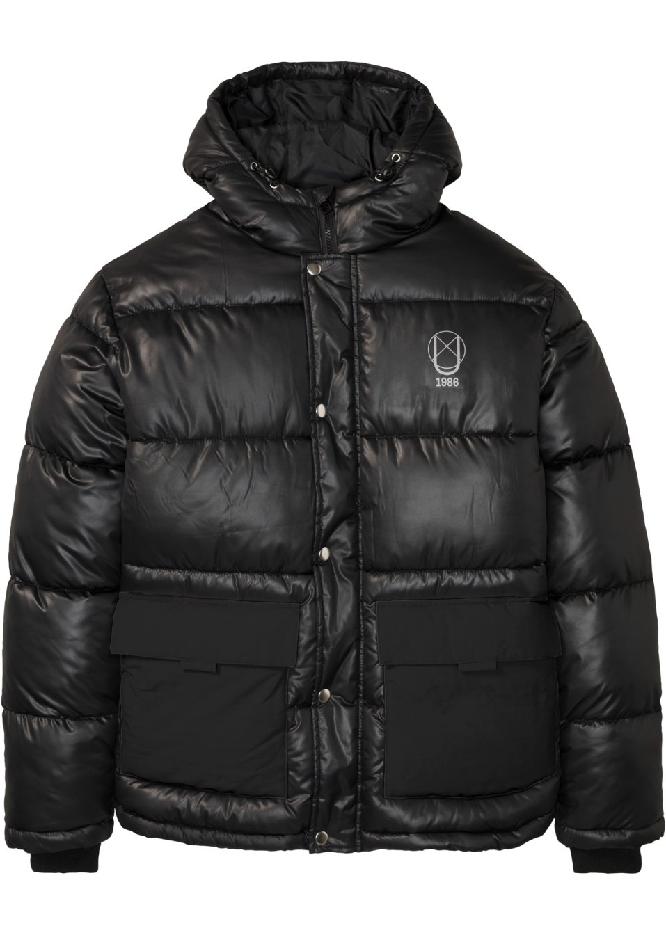 Veste matelassée en mélange de matière avec polyester recyclé, Loose Fit