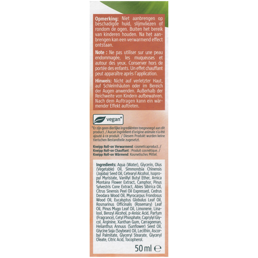 Kneipp ArnicaRoll-on Warming50 ml