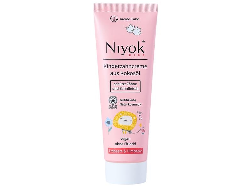 Niyok Zahncreme Kokosöl Kids 75 ml Zahnpasta auf Bio-Kokosöl Basis mit Xylit