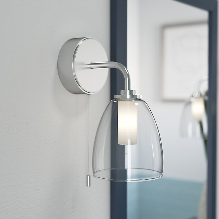 Demi colonne de salle de bains GoodHome Perma bleu H. 120 cm