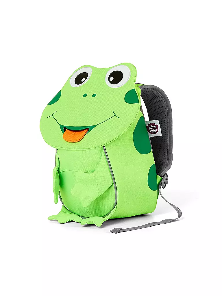 AFFENZAHN Kinder Rucksack Kleine Freunde Neon - Frosch grün