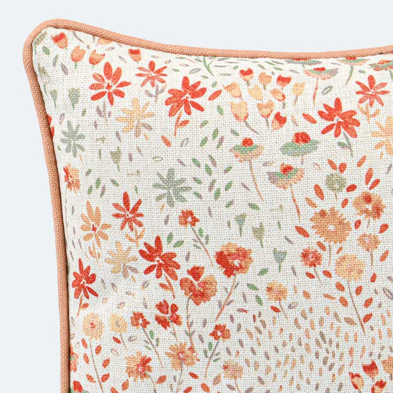 Coussin décoratif imprimé 'Anthea' jaune