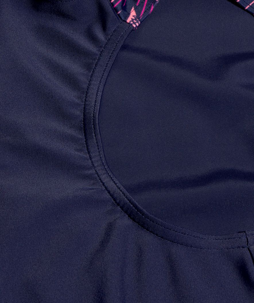 Speedo badedragt med ben til piger - Hyperboom Splice - Mørkeblå/pink